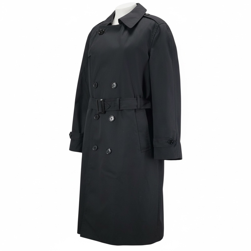 Garrison Collection All Weather Army Coat 38S DLA Military Trench Black